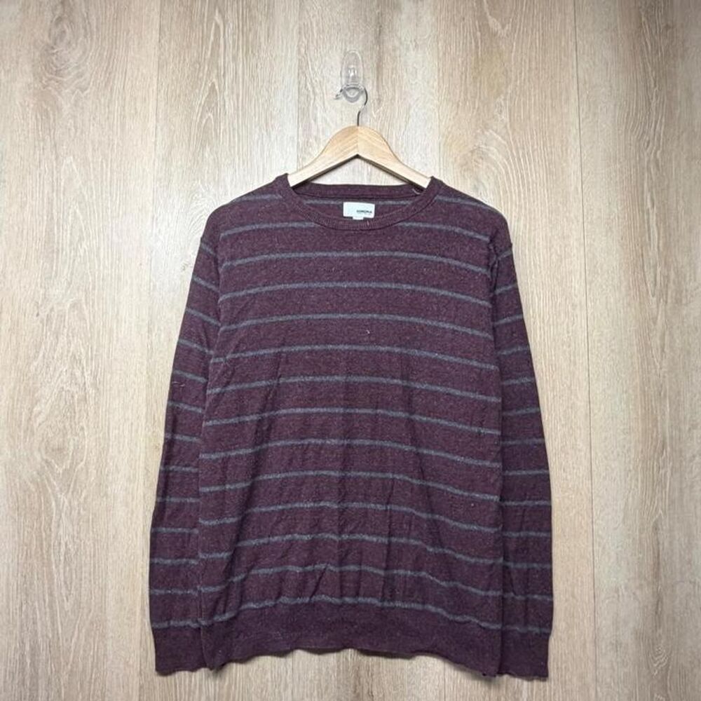 Unbranded Men's Burgundy and Purple Jumper